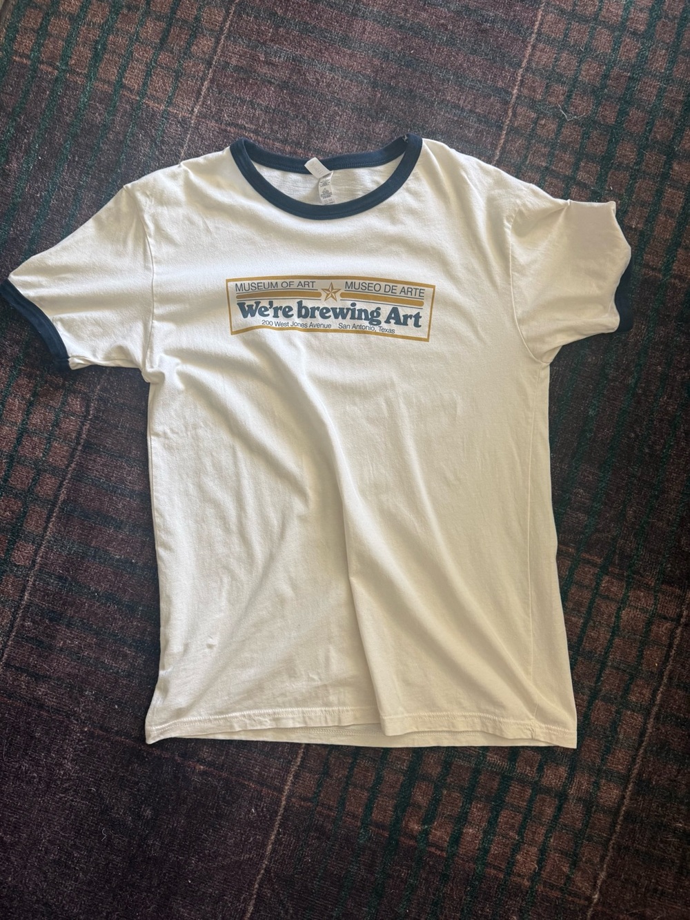 Museum of Art 'We're Brewing Art' Kids White Ringer Tee